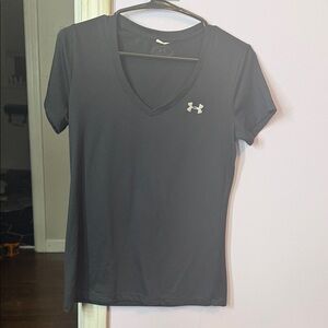 Under Armour Black V-Neck Short Sleeve Performance Tee